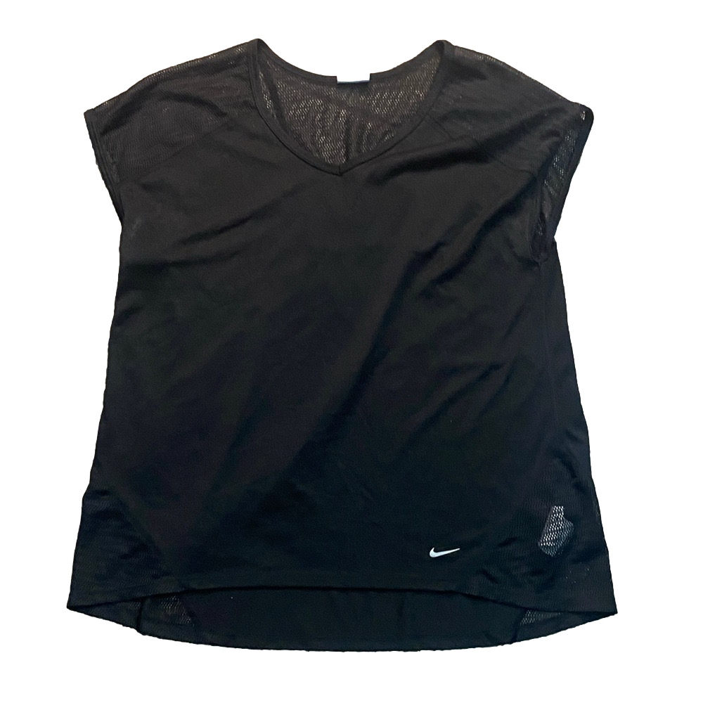 🎁Nike Women's Black V-Neck Mesh Tee